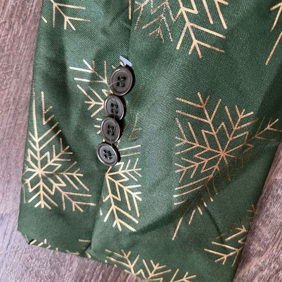 Suitmeister Holiday Snowflake Tree Blazer- Size Large - Picture 8 of 14